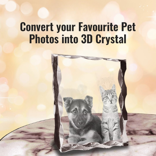 3D Notched Crystal Tall Portrait