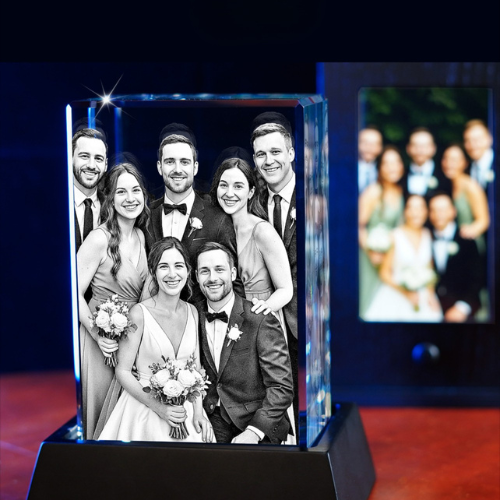 3D Crystal Rectangle Portrait