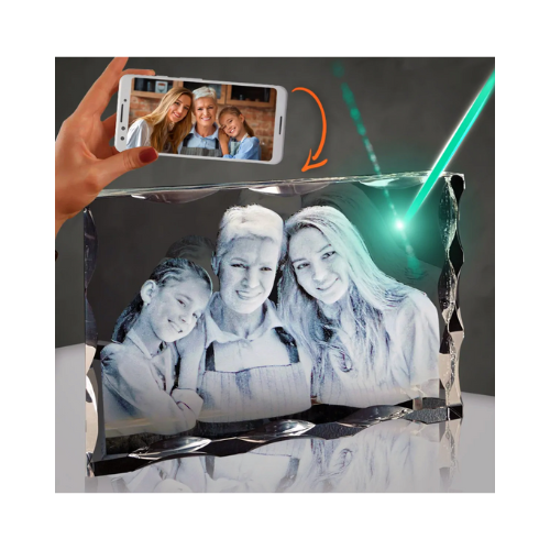 3D Notched Crystal Wide Landscape