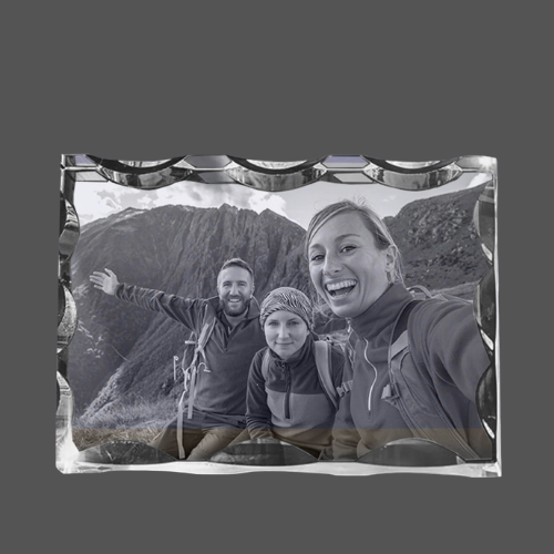 3D Notched Crystal Wide Landscape