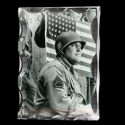 3D Notched Crystal Tall Portrait