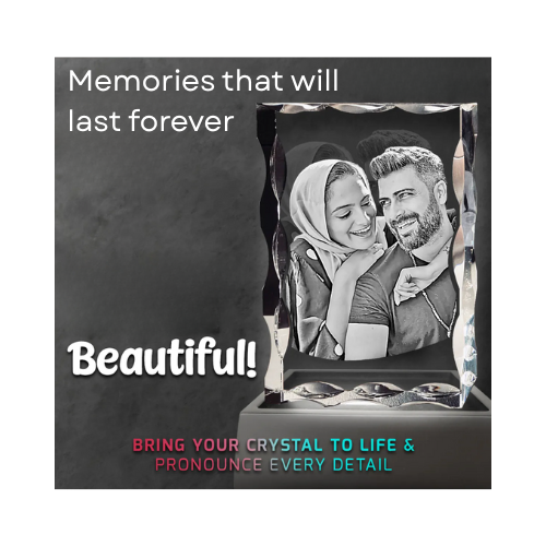 3D Notched Crystal Tall Portrait