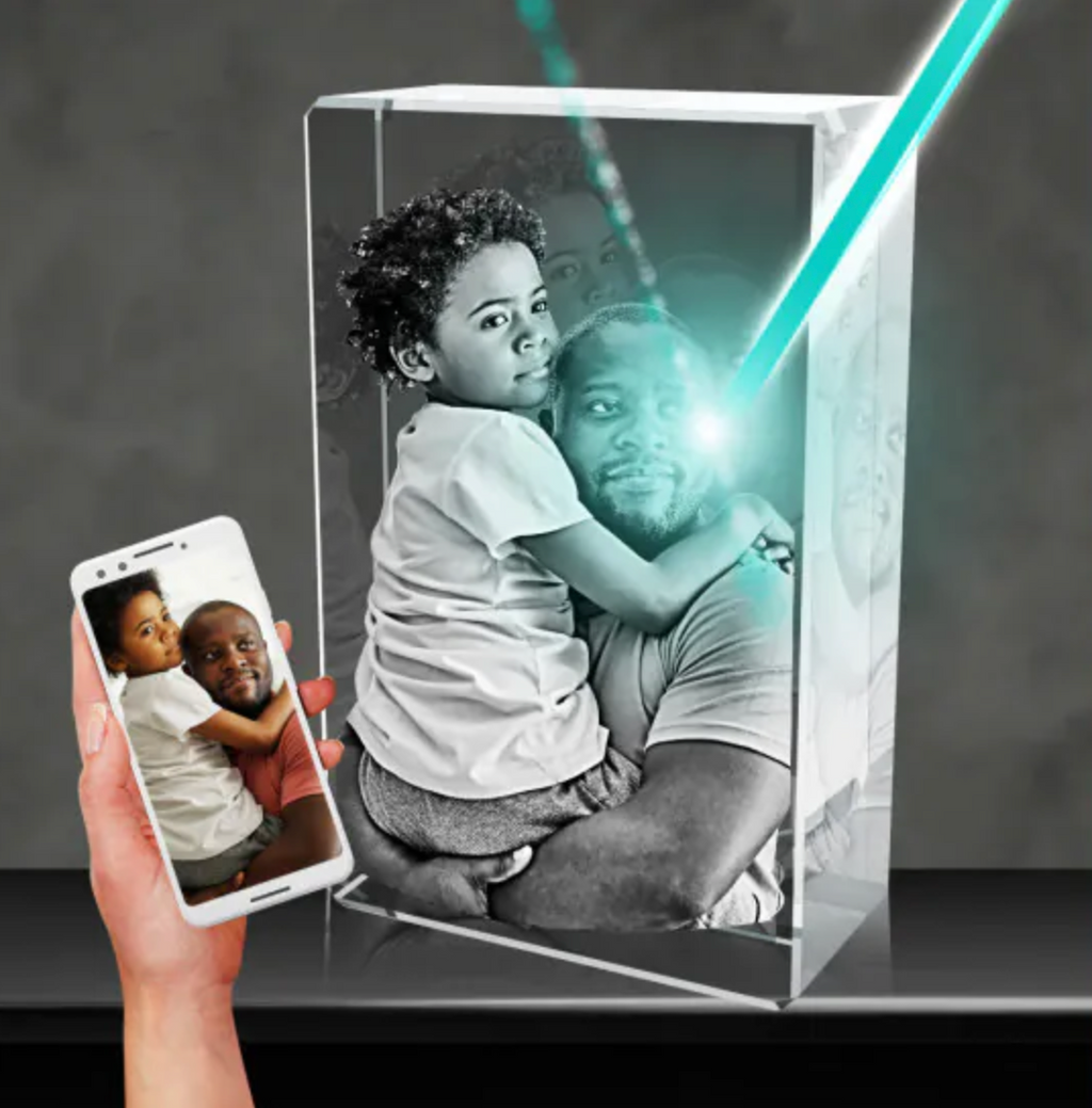 3D Crystal Rectangle Portrait